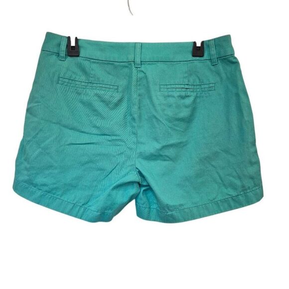 J. Crew Women's Mint Green Cotton Chino Shorts w Pockets - Picture 5 of 9